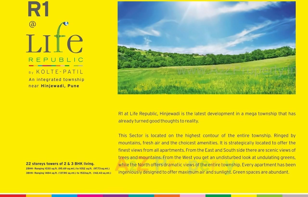  of real estate project Life Republic Sector R1   1st Avenue located at Marunji, Pune, Maharashtra