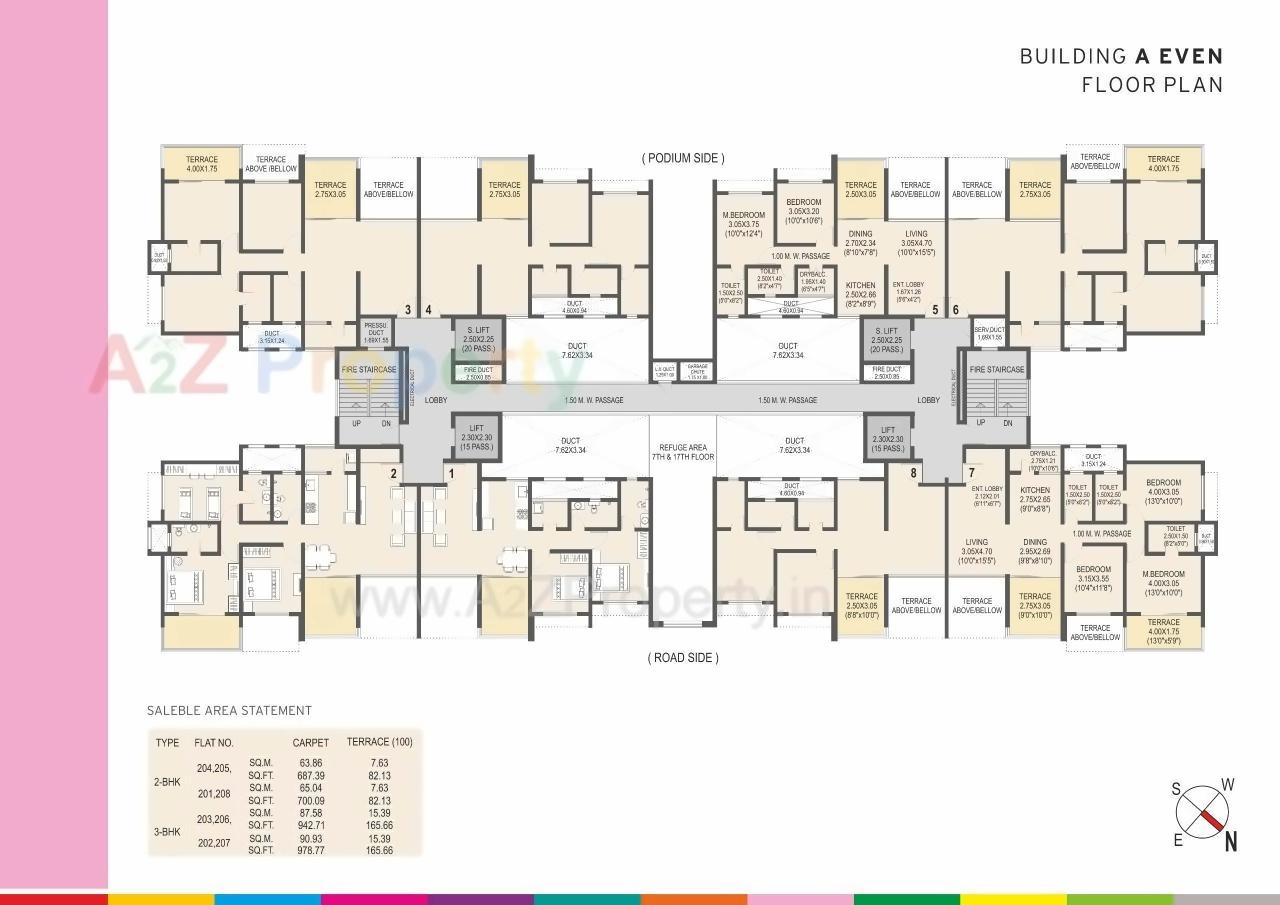 Layout of real estate project Life Republic Sector R1   1st Avenue located at Marunji, Pune, Maharashtra