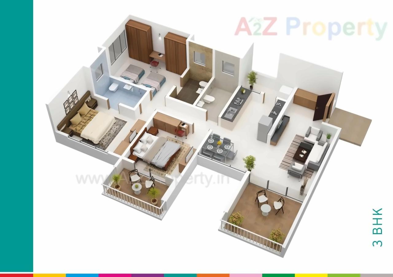 Layout of real estate project Life Republic Sector R1   1st Avenue located at Marunji, Pune, Maharashtra