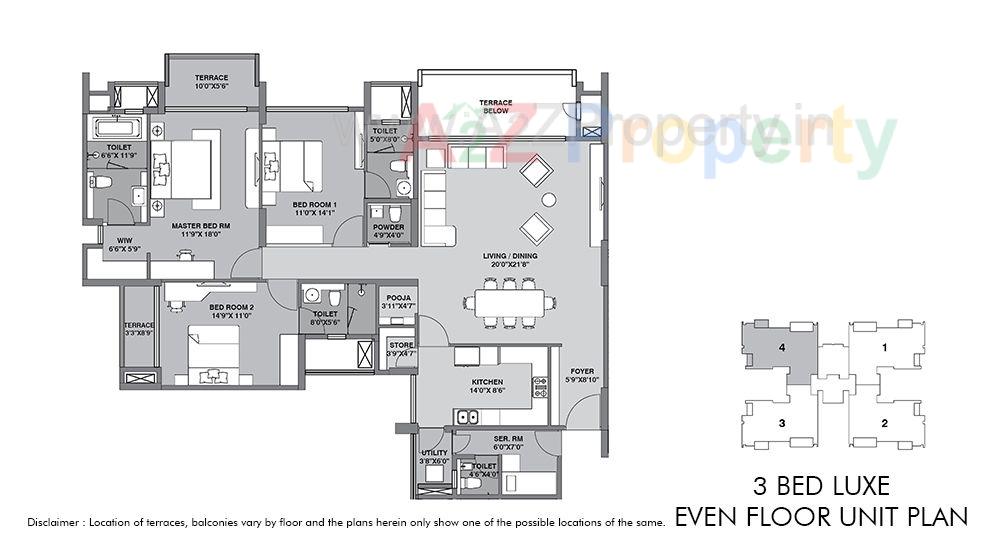 991x550_unit Plans6 of real estate project Lodha Belmondo St  Andrews B,c,d Villa To located at Gahunje, Pune, Maharashtra