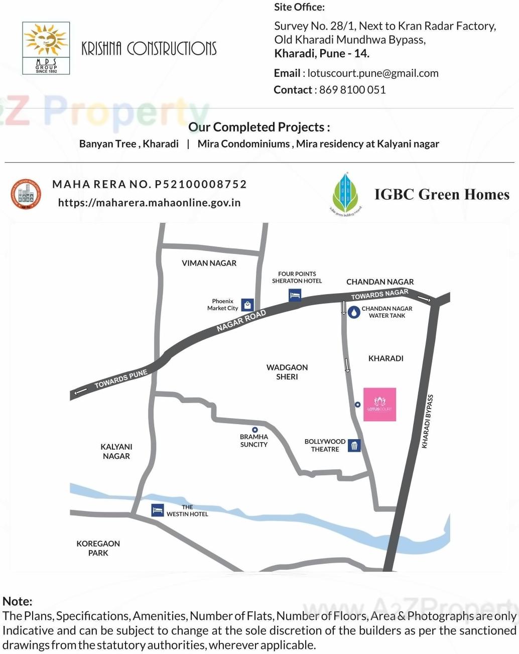  of real estate project Lotus Court located at Kharadi, Pune, Maharashtra