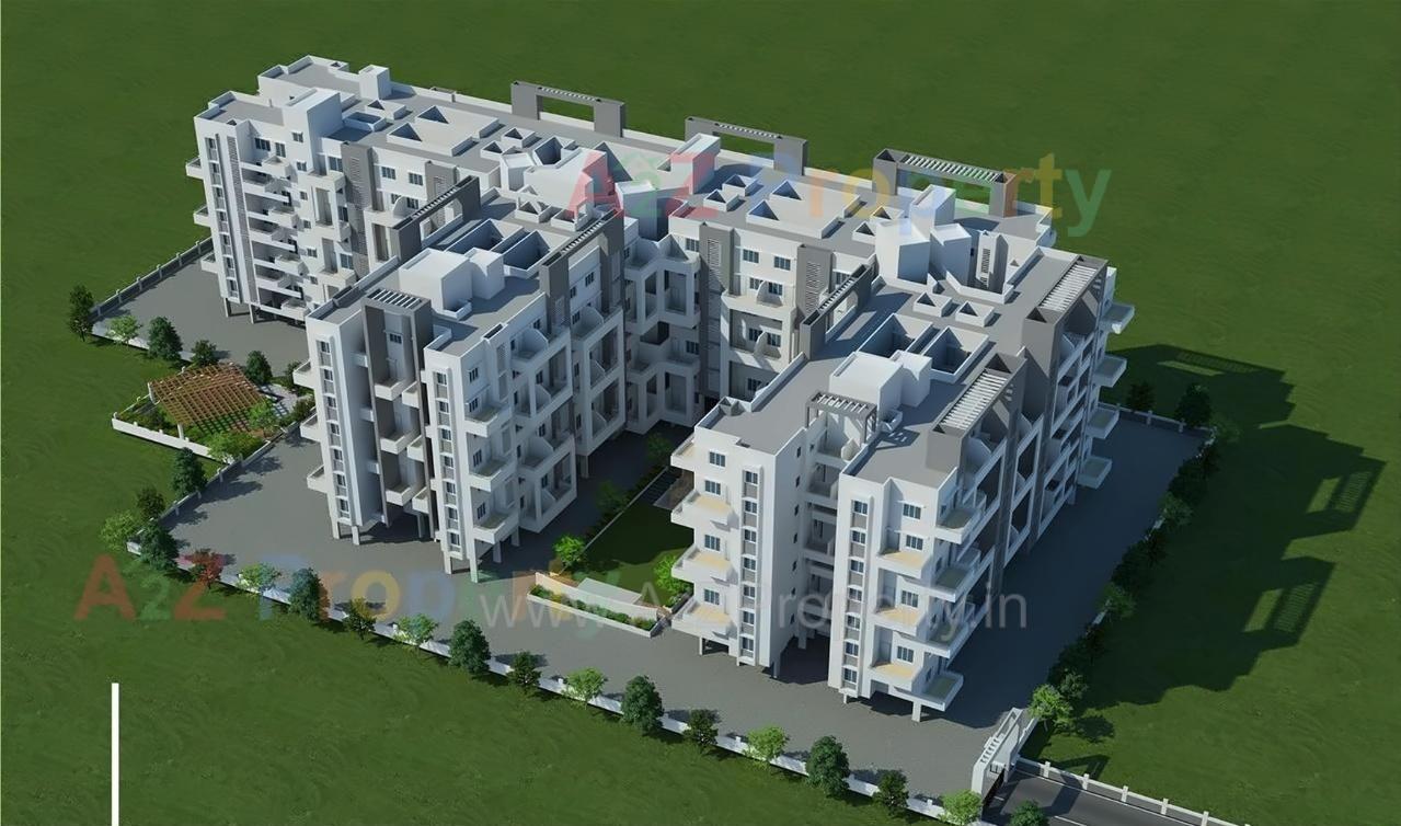 3D Elevation of real estate project Lotus Nandanvan located at Pimpri-chinchawad-m-corp, Pune, Maharashtra