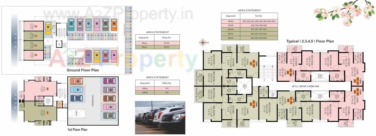 Layout of real estate project M Square Dreamland located at Kharadi, Pune, Maharashtra