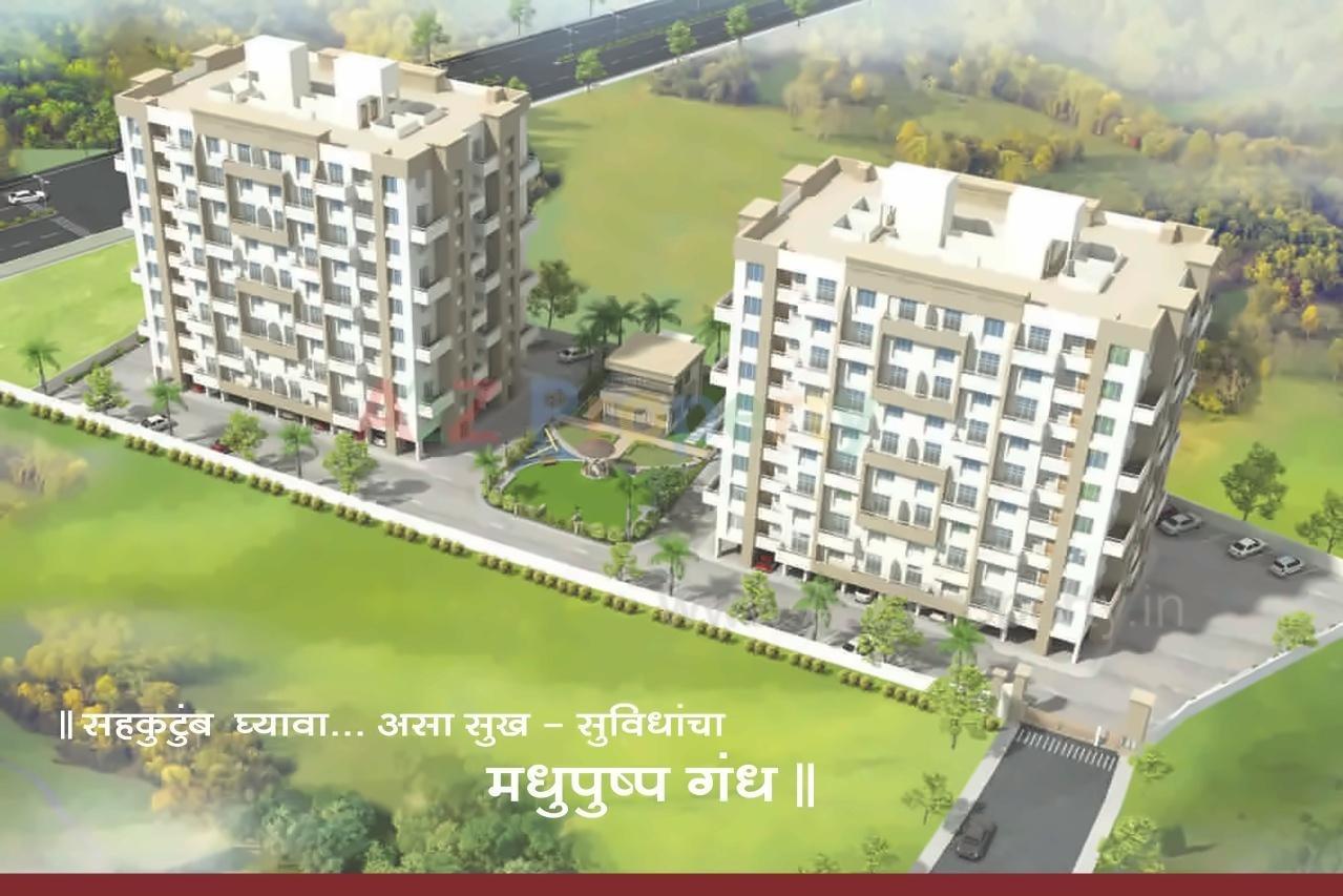 3D Elevation of real estate project Madhupushpa located at Pirangut, Pune, Maharashtra