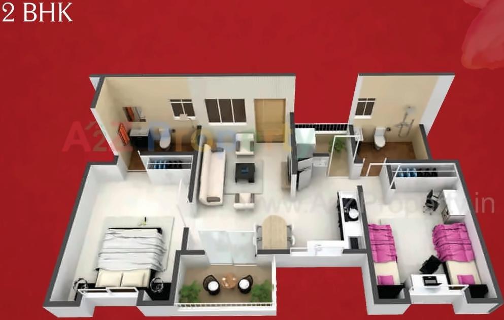 Layout of real estate project Madhupushpa located at Pirangut, Pune, Maharashtra