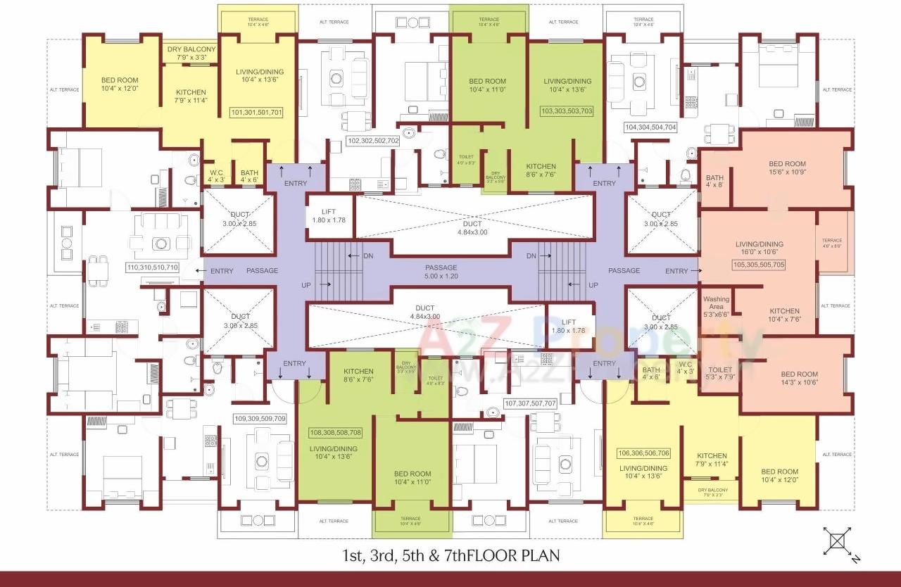Layout of real estate project Madhupushpa located at Pirangut, Pune, Maharashtra
