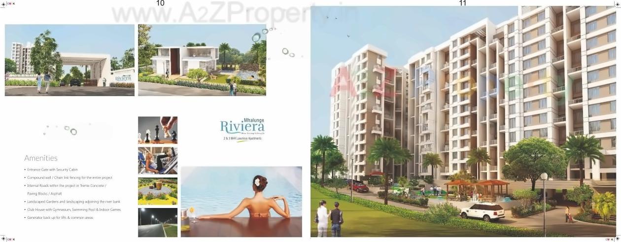 3D Elevation of real estate project Mahalunge Riviera located at Mahalunge, Pune, Maharashtra