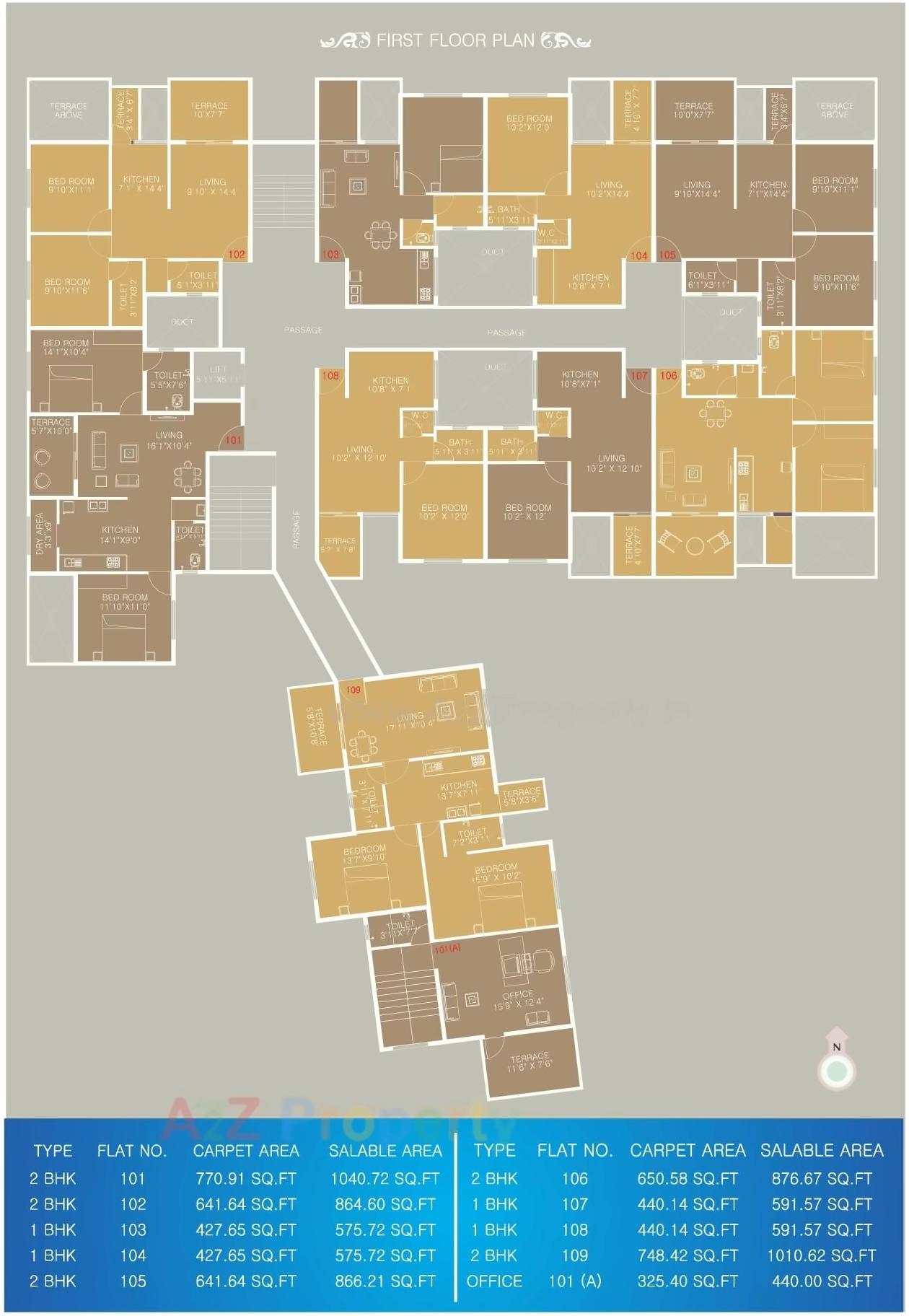 Layout of real estate project Maithili Empire located at Pimpri-chinchawad-m-corp, Pune, Maharashtra
