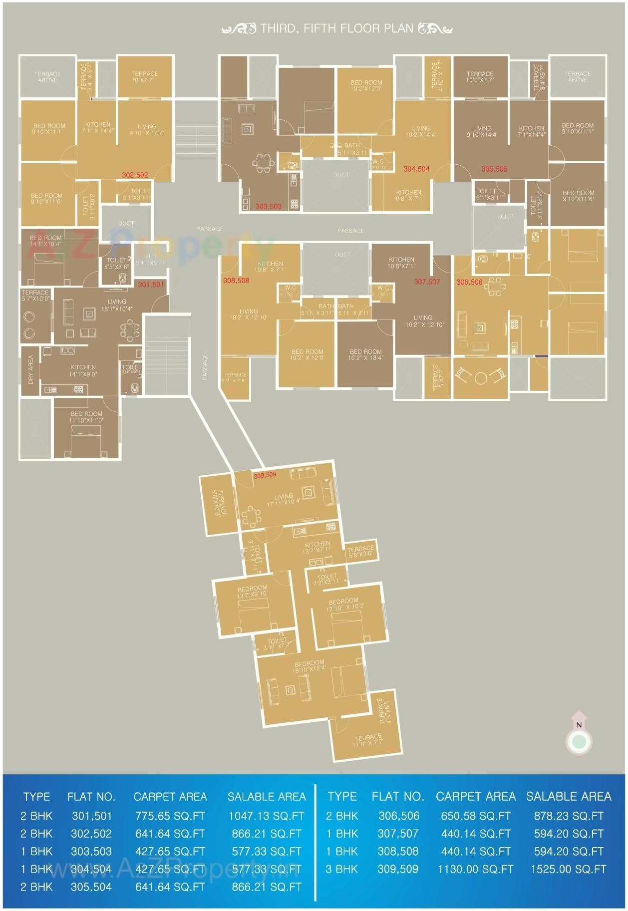 Layout of real estate project Maithili Empire located at Pimpri-chinchawad-m-corp, Pune, Maharashtra