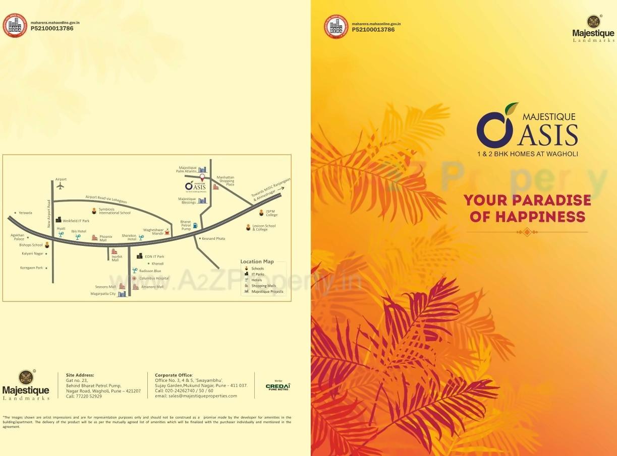  of real estate project Majestique Oasis located at Wagholi, Pune, Maharashtra