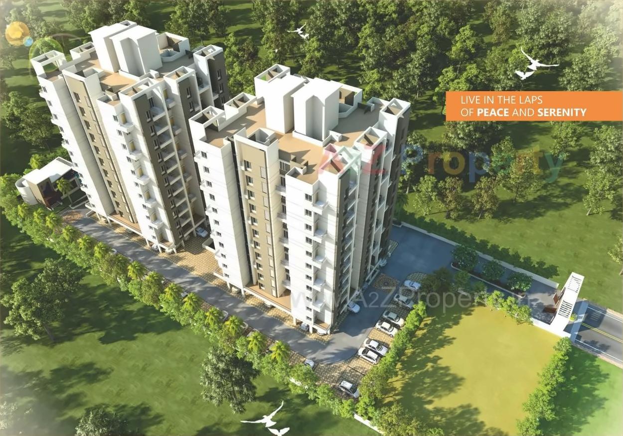 3D Elevation of real estate project Majestique Oasis located at Wagholi, Pune, Maharashtra