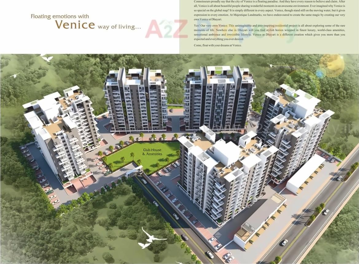 3D Elevation of real estate project Majestique Venice located at Dhayari-part, Pune, Maharashtra