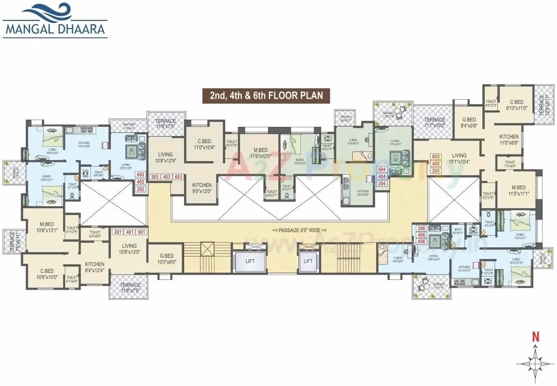 Layout of real estate project Mangal Dhaara located at Pimpri-chinchawad-m-corp, Pune, Maharashtra