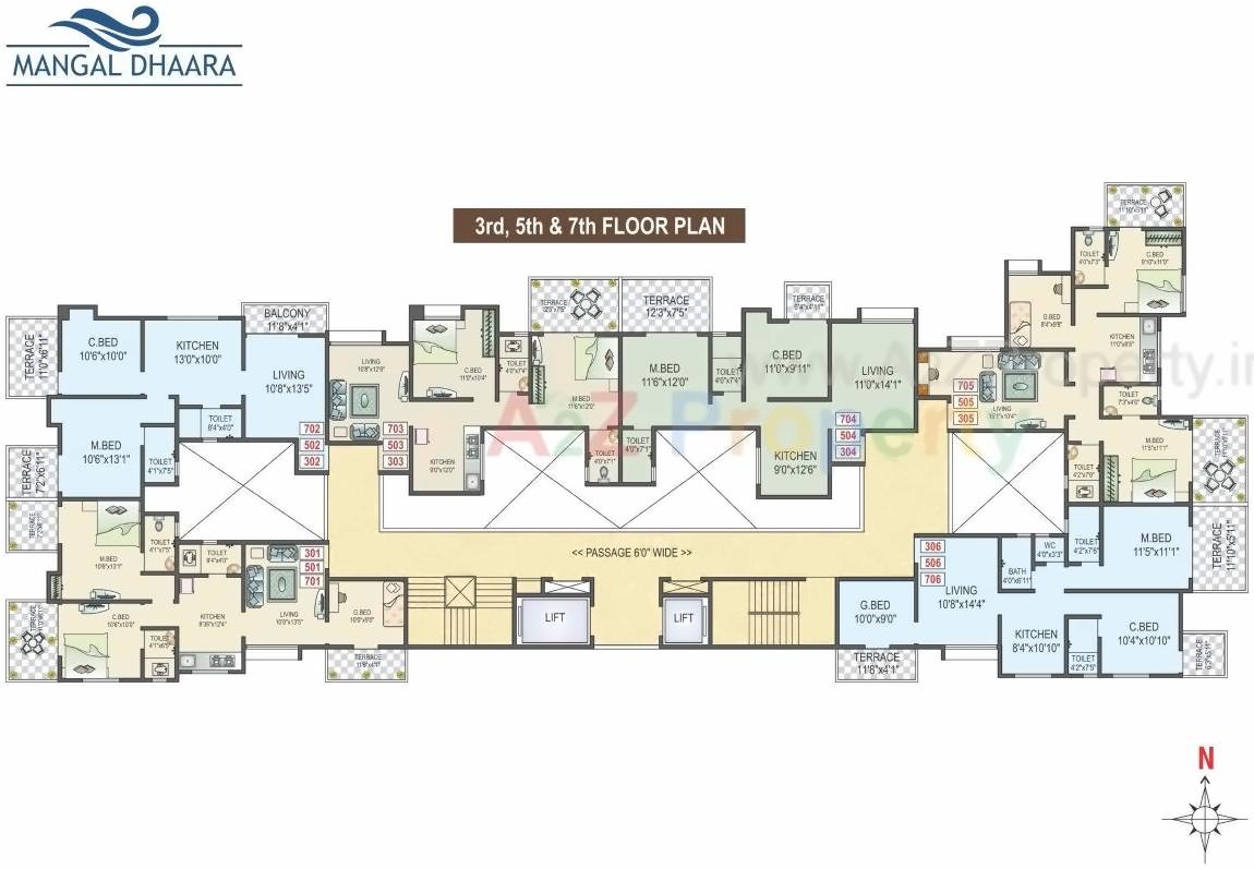 Layout of real estate project Mangal Dhaara located at Pimpri-chinchawad-m-corp, Pune, Maharashtra