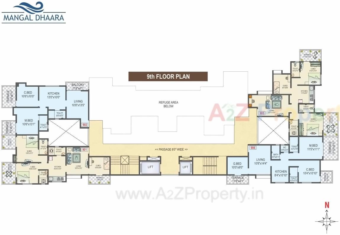 Layout of real estate project Mangal Dhaara located at Pimpri-chinchawad-m-corp, Pune, Maharashtra