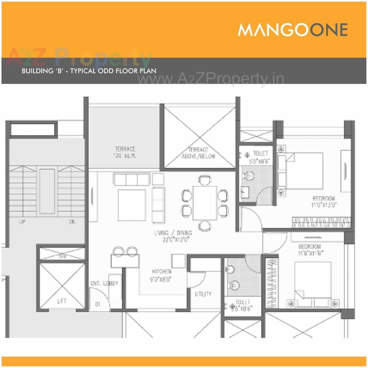 Layout of real estate project Mango One located at Hadapsar, Pune, Maharashtra