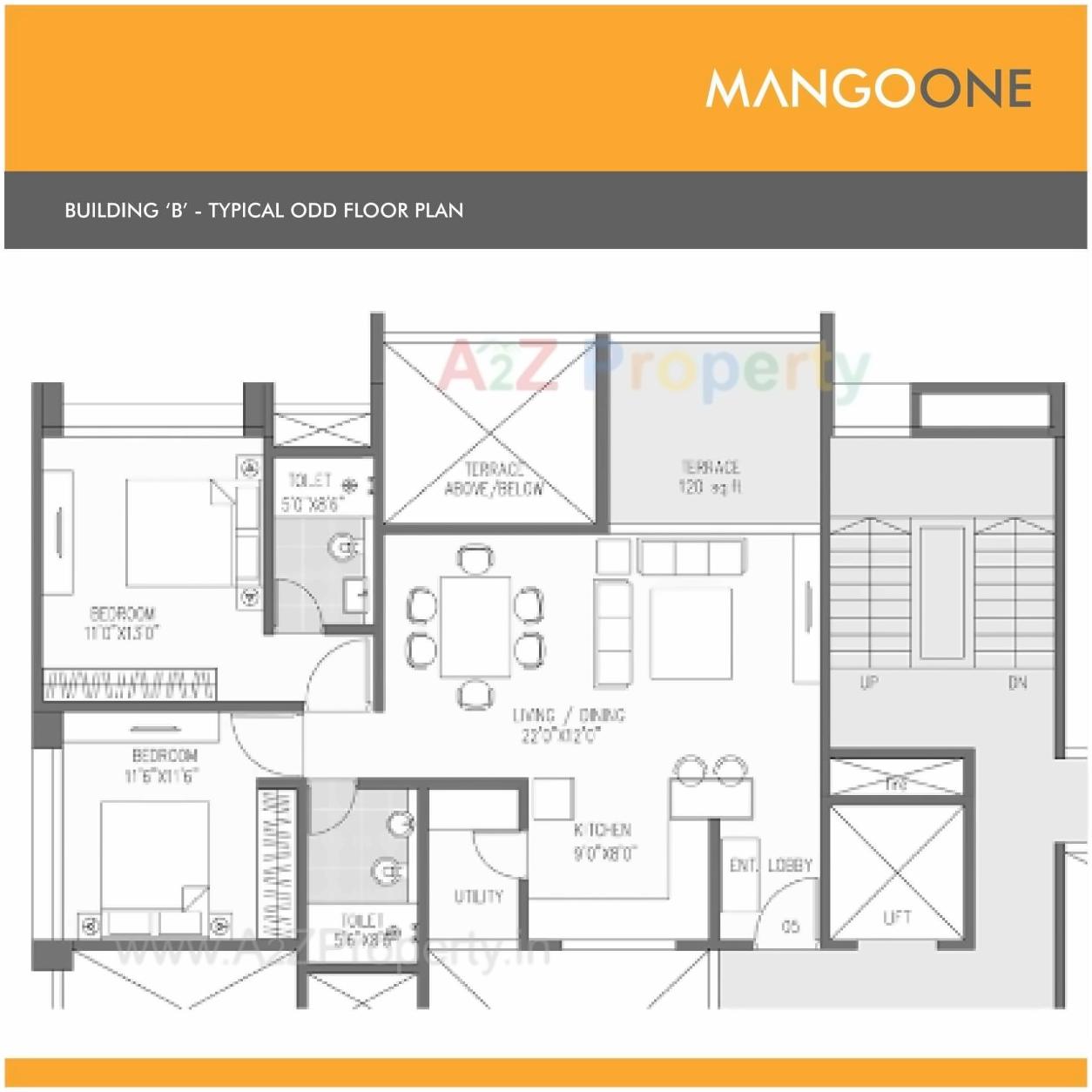 Layout of real estate project Mango One located at Hadapsar, Pune, Maharashtra