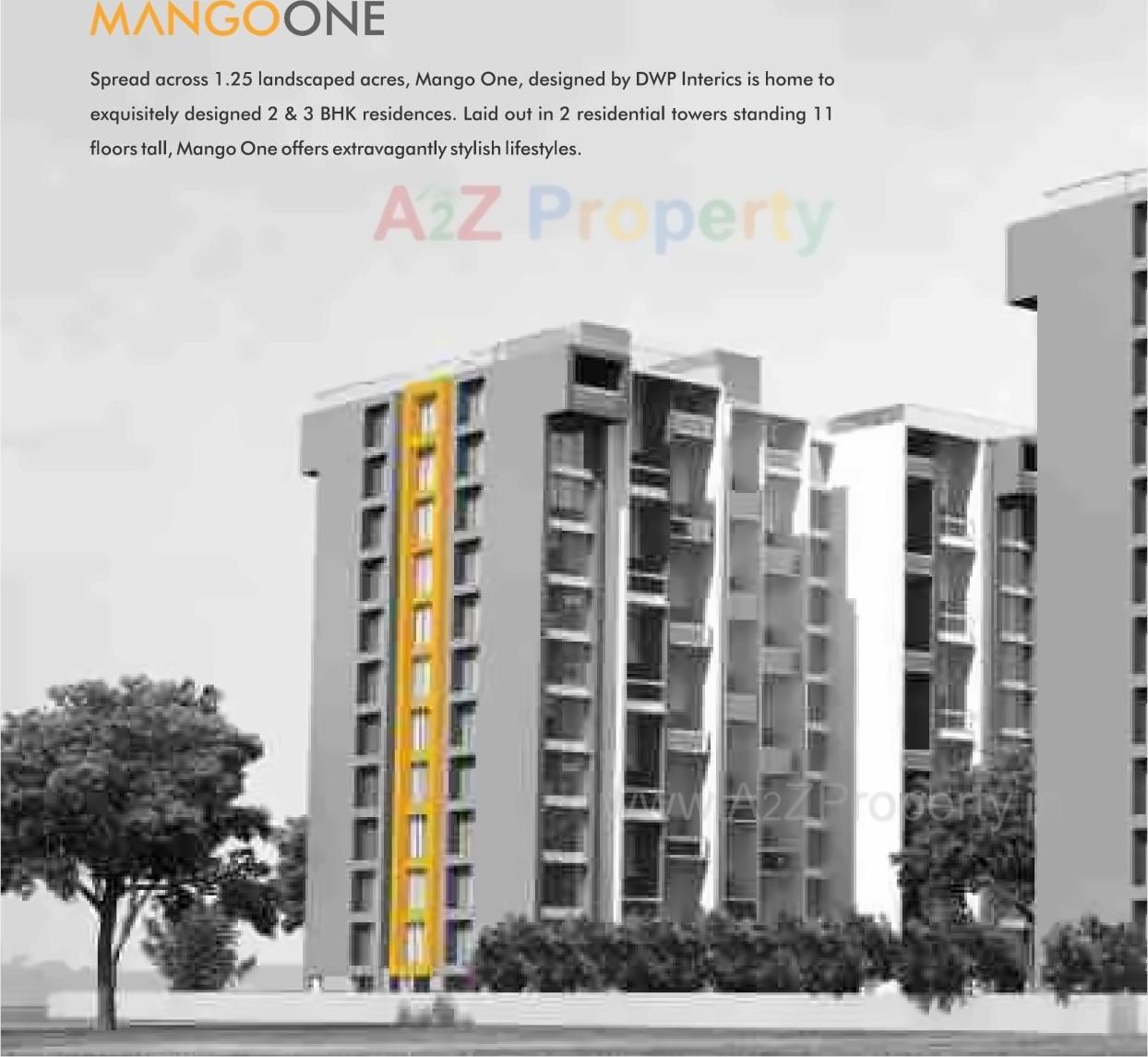 3D Elevation of real estate project Mango One located at Hadapsar, Pune, Maharashtra