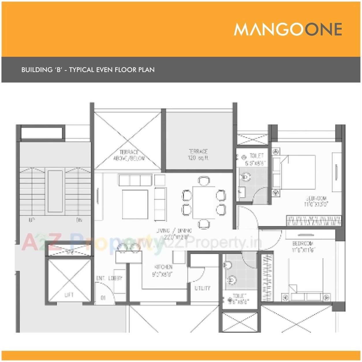 Layout of real estate project Mango One located at Hadapsar, Pune, Maharashtra