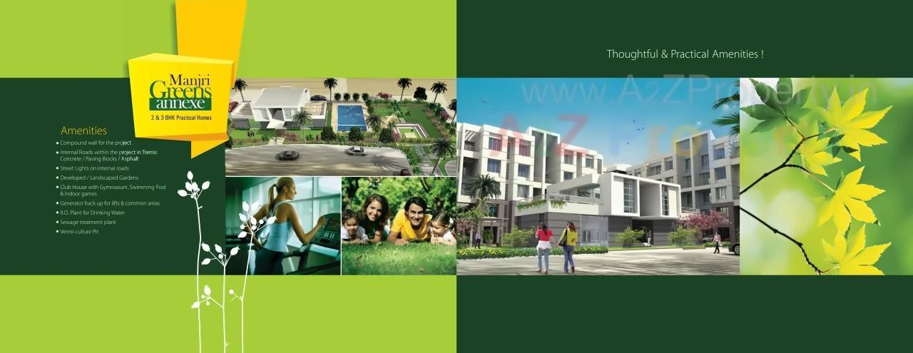 3D Elevation of real estate project Manjri Green Annexe   B1, B2, located at Manjari-bk, Pune, Maharashtra