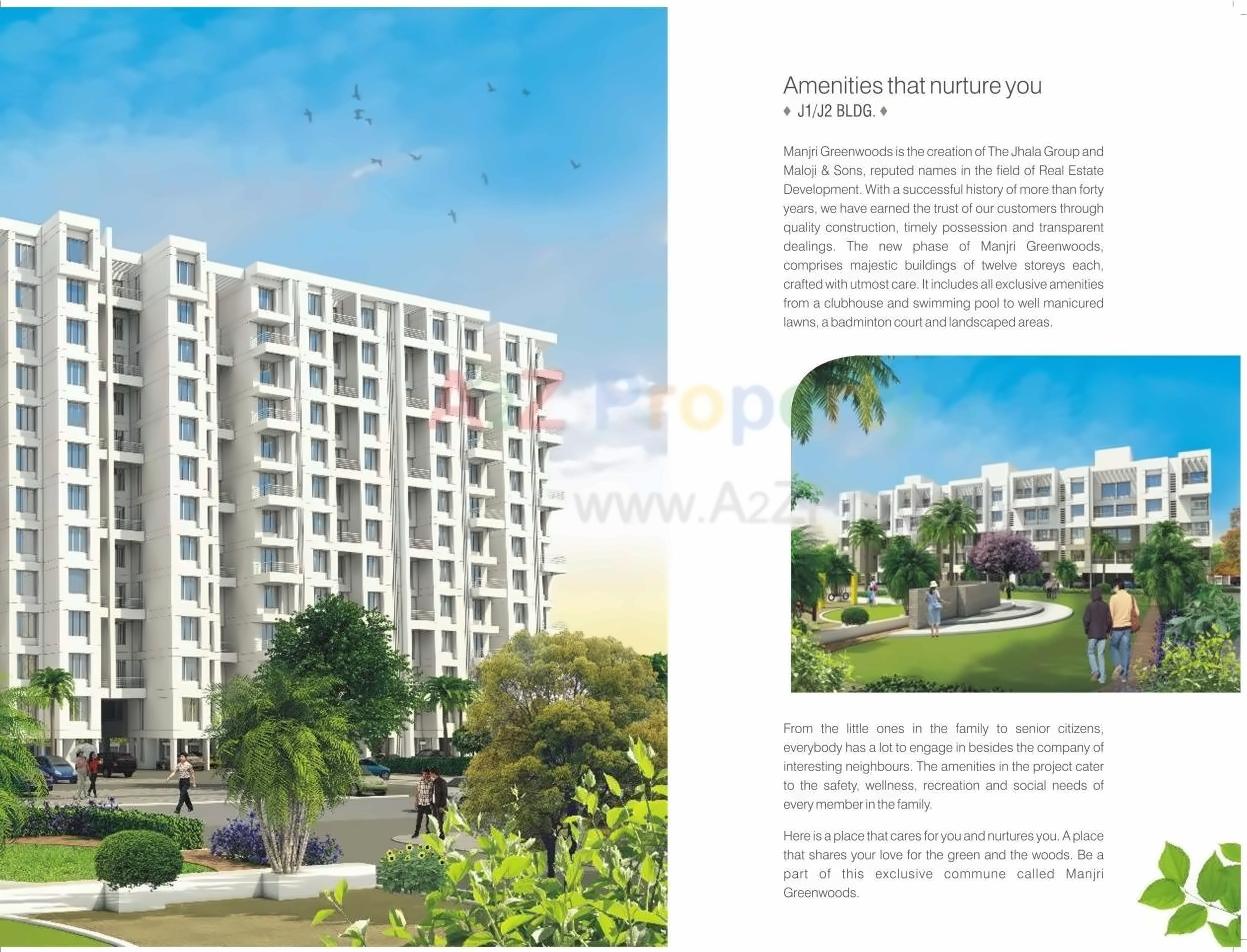 3D Elevation of real estate project Manjri Green Woods located at Manjari-bk, Pune, Maharashtra