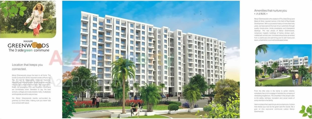 3D Elevation of real estate project Manjri Green Woods located at Manjari-bk, Pune, Maharashtra