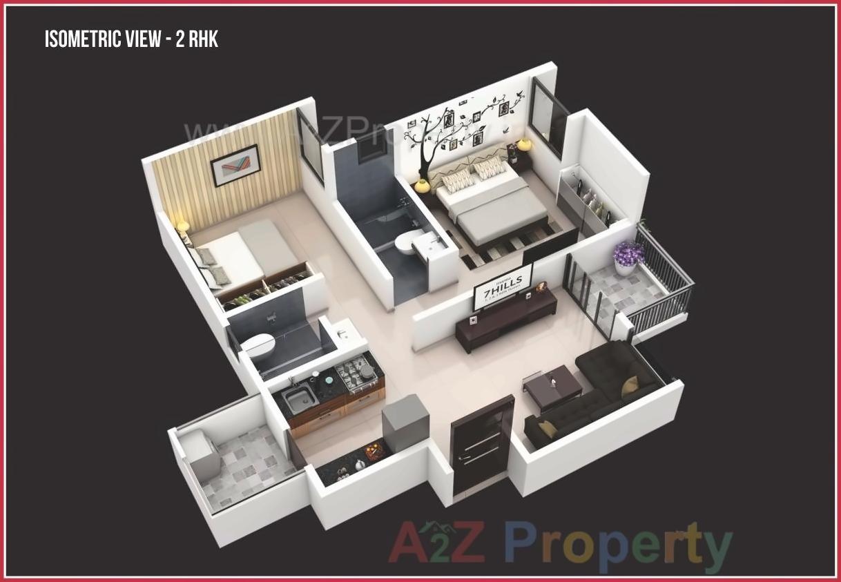 Layout of real estate project Mantra 7 Hills located at Kirkatwadi, Pune, Maharashtra