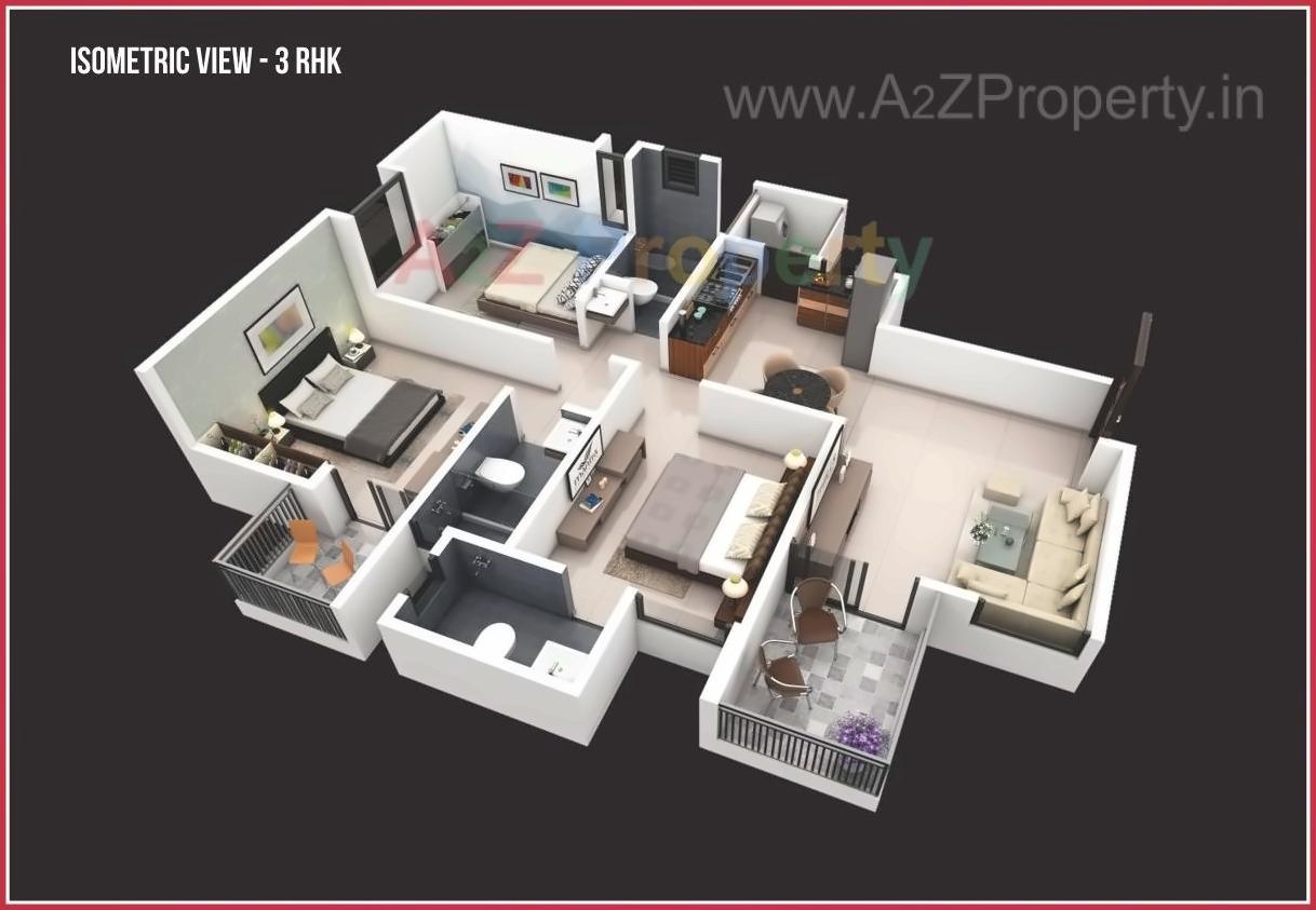Layout of real estate project Mantra 7 Hills located at Kirkatwadi, Pune, Maharashtra