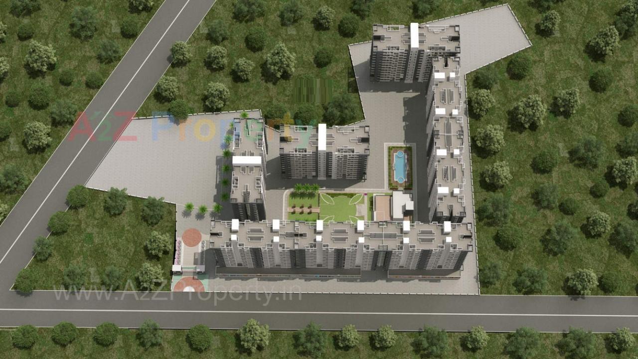 3D Elevation of real estate project Mantra Magic located at Chimbali, Pune, Maharashtra