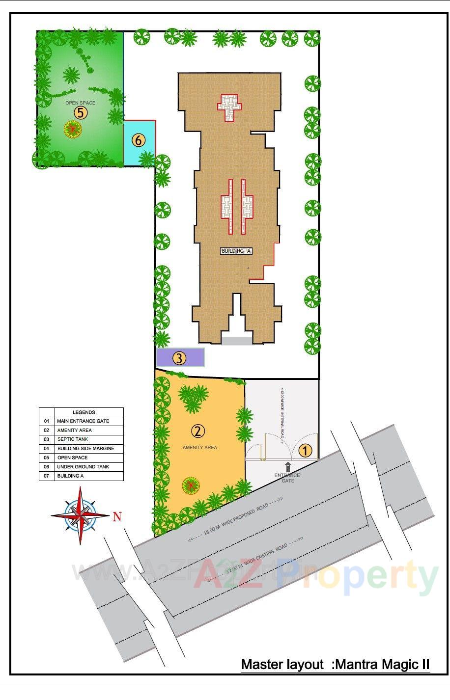 Magic 2 Layout of real estate project Mantra Magic located at Chimbali, Pune, Maharashtra