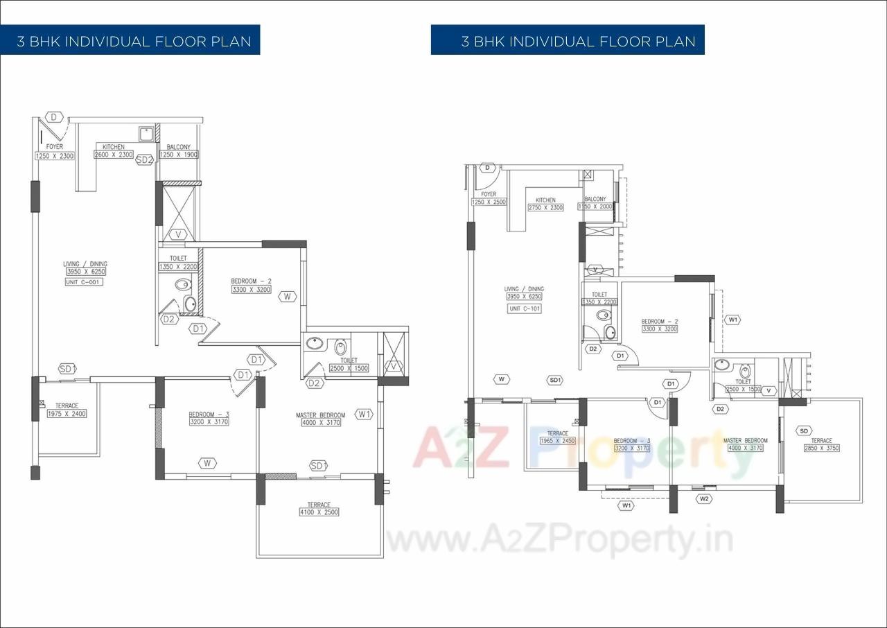 Layout of real estate project Mantri Vantage located at Kharadi, Pune, Maharashtra