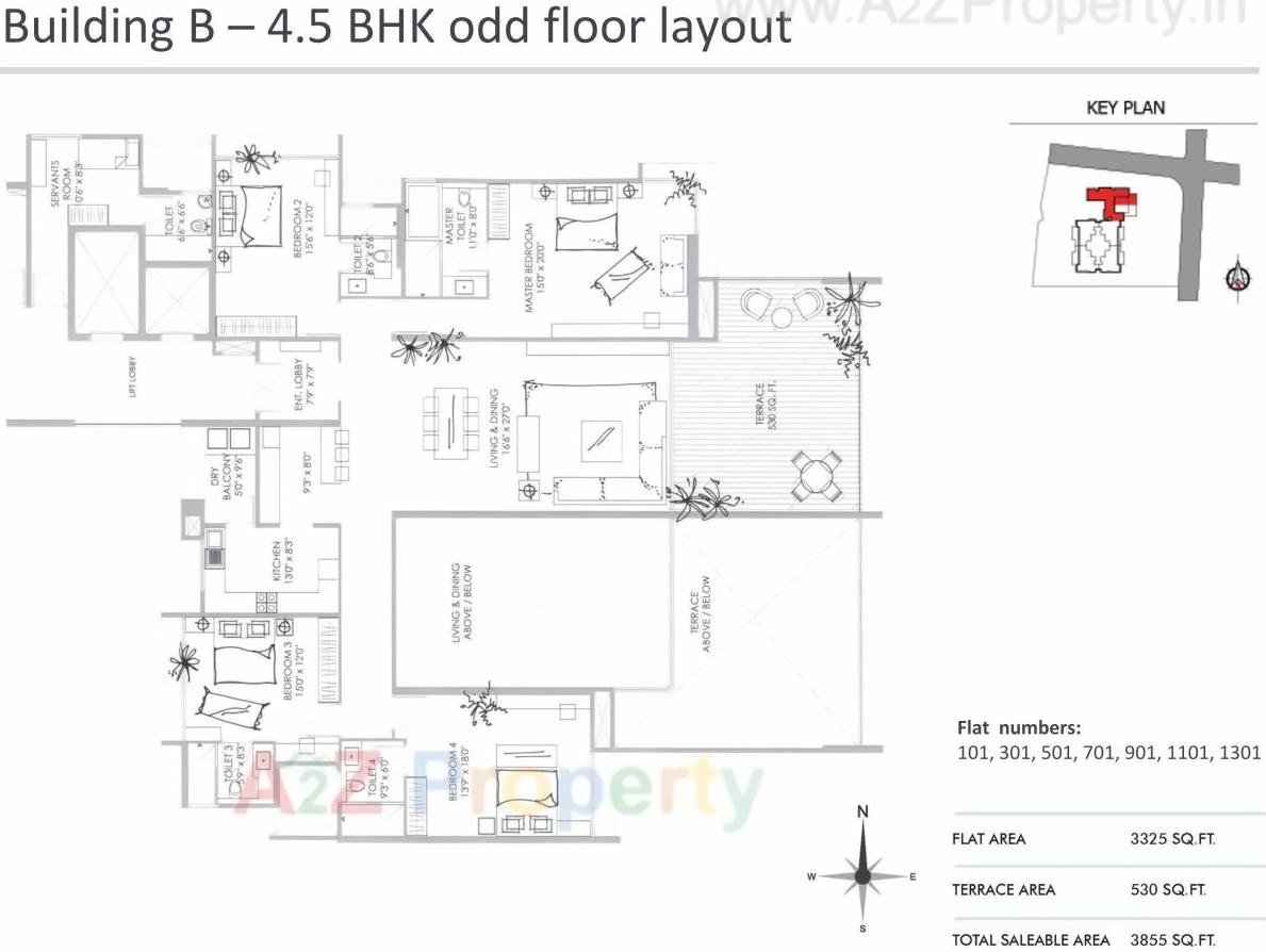 Layout of real estate project Marvel Basilo A located at Pune-m-corp, Pune, Maharashtra