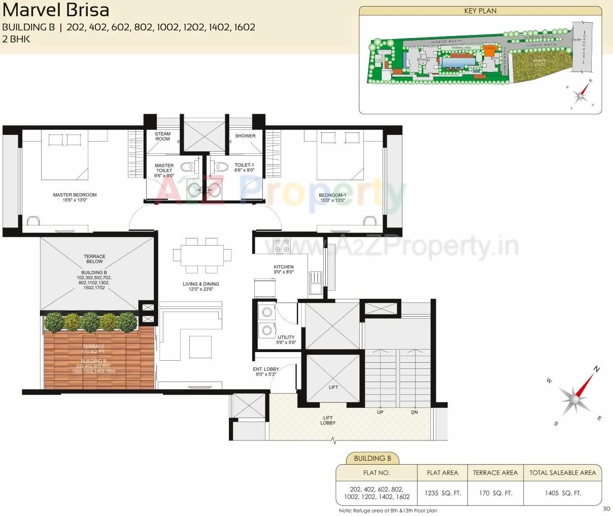 Layout of real estate project Marvel Brisa located at Pune-m-corp, Pune, Maharashtra
