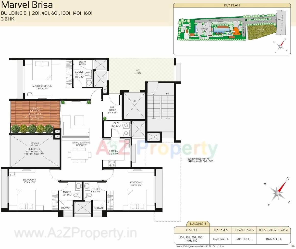 Layout of real estate project Marvel Brisa located at Pune-m-corp, Pune, Maharashtra