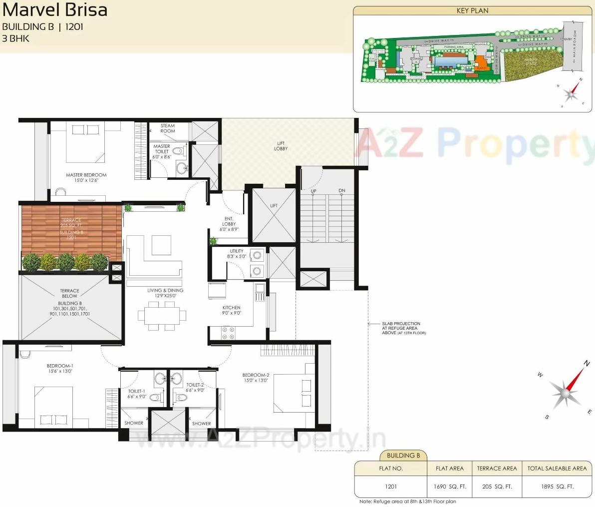 Layout of real estate project Marvel Brisa located at Pune-m-corp, Pune, Maharashtra