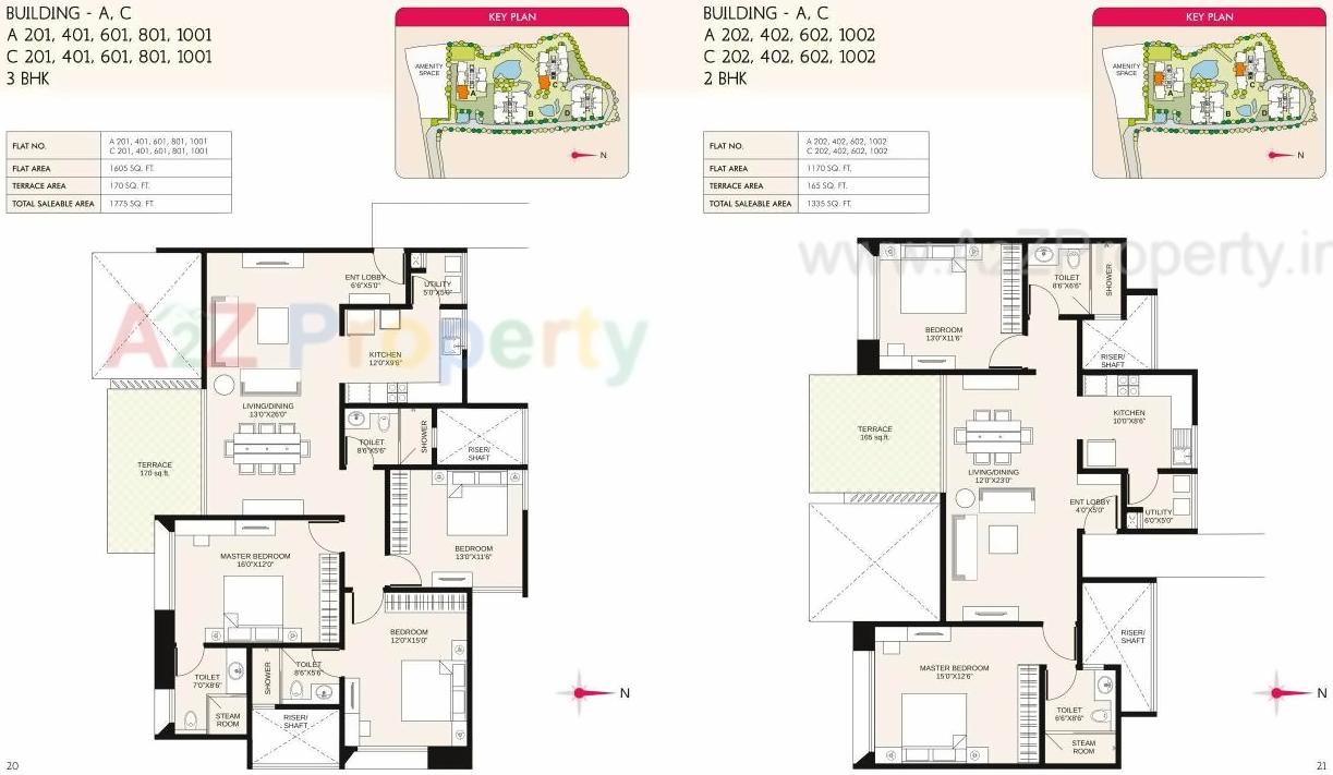 Layout of real estate project Marvel Cerise located at Kharadi, Pune, Maharashtra
