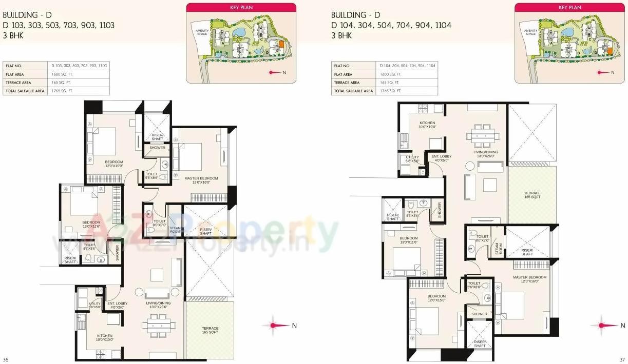 Layout of real estate project Marvel Cerise located at Kharadi, Pune, Maharashtra
