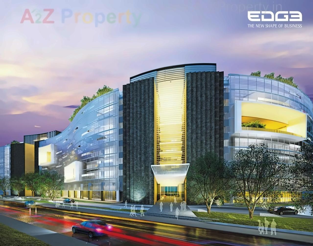 3D Elevation of real estate project Marvel Edge located at Lohgaon, Pune, Maharashtra