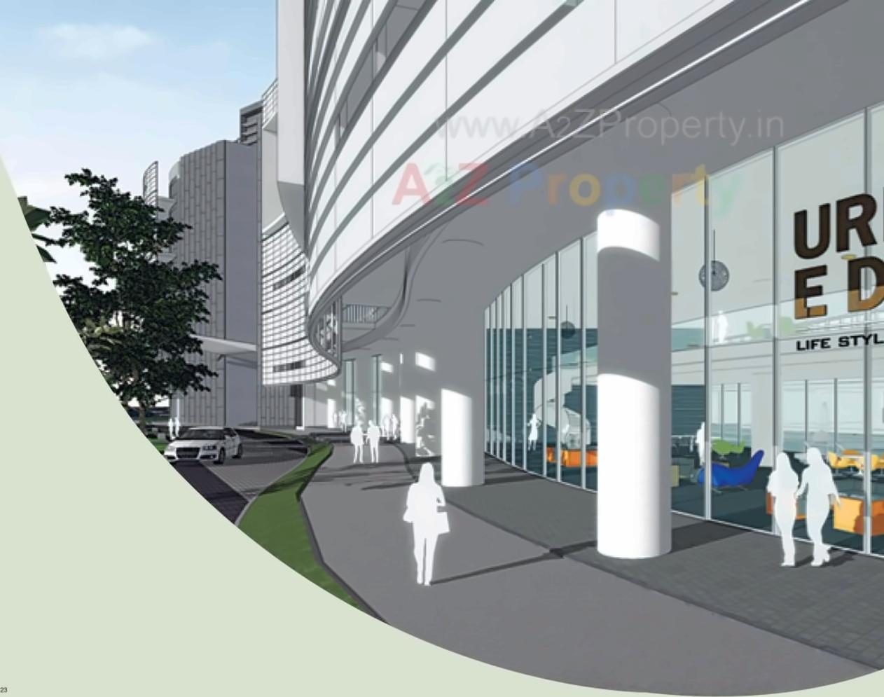 3D Elevation of real estate project Marvel Edge located at Lohgaon, Pune, Maharashtra