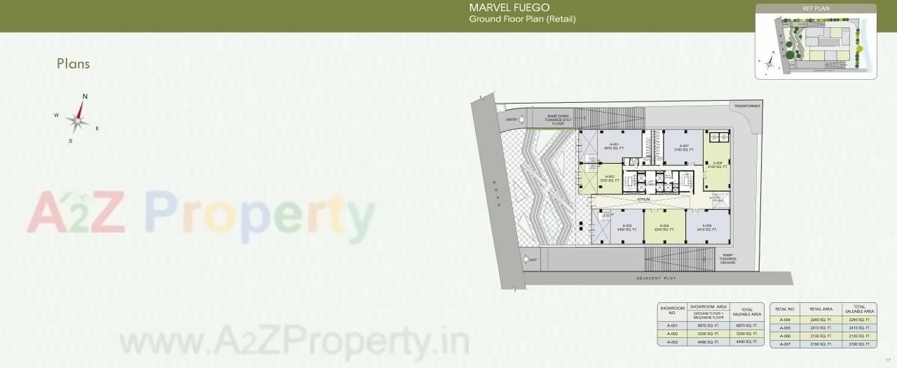 Layout of real estate project Marvel Fuego located at Hadapsar, Pune, Maharashtra
