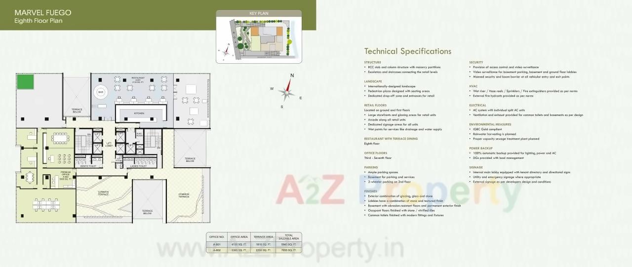 Layout of real estate project Marvel Fuego located at Hadapsar, Pune, Maharashtra