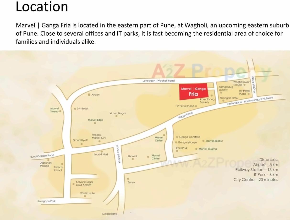  of real estate project Marvel Ganga Fria P1, P2, P located at Wagholi, Pune, Maharashtra