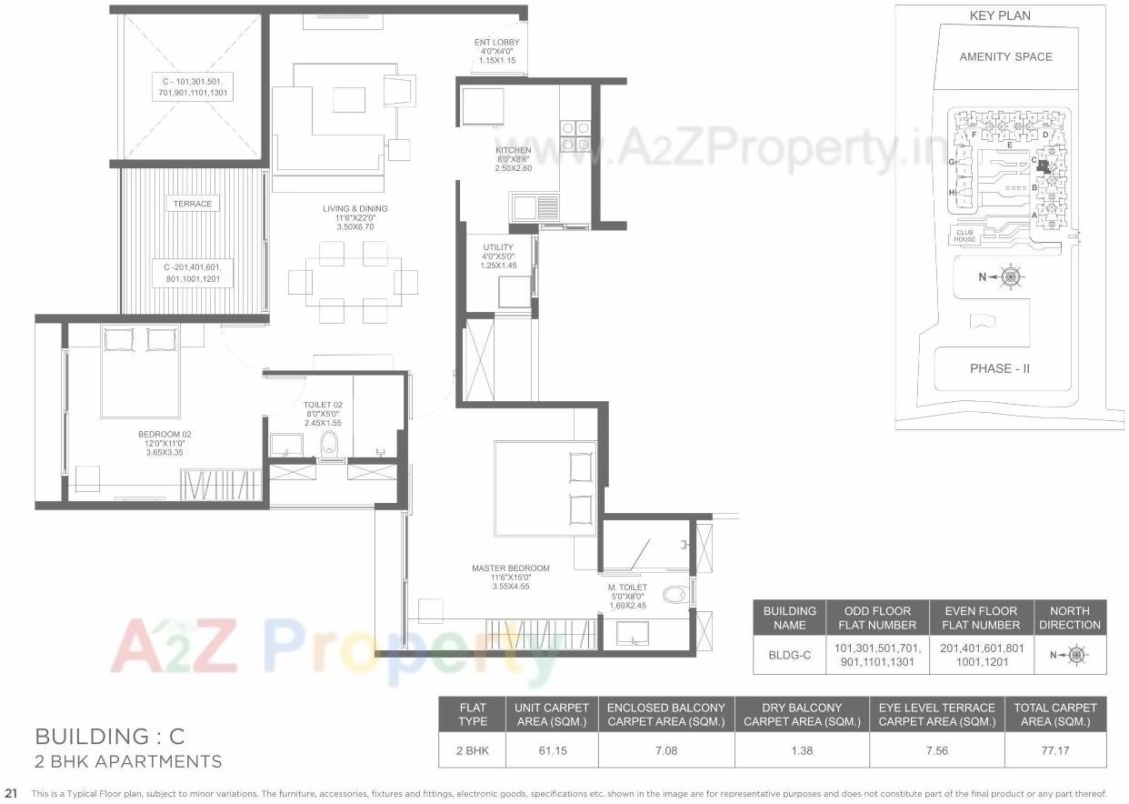 Layout of real estate project Marvel Ideal Spacio 0 located at Undri, Pune, Maharashtra