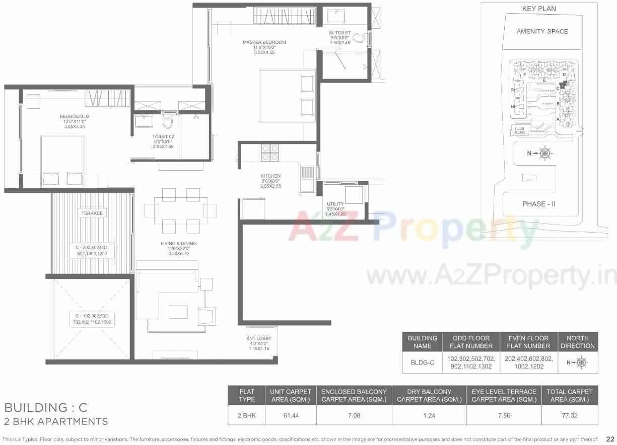 Layout of real estate project Marvel Ideal Spacio 0 located at Undri, Pune, Maharashtra