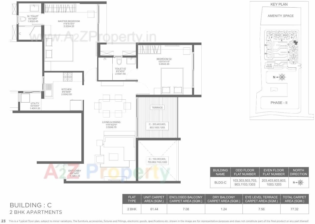 Layout of real estate project Marvel Ideal Spacio 0 located at Undri, Pune, Maharashtra