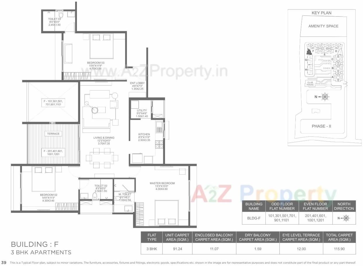 Layout of real estate project Marvel Ideal Spacio 0 located at Undri, Pune, Maharashtra
