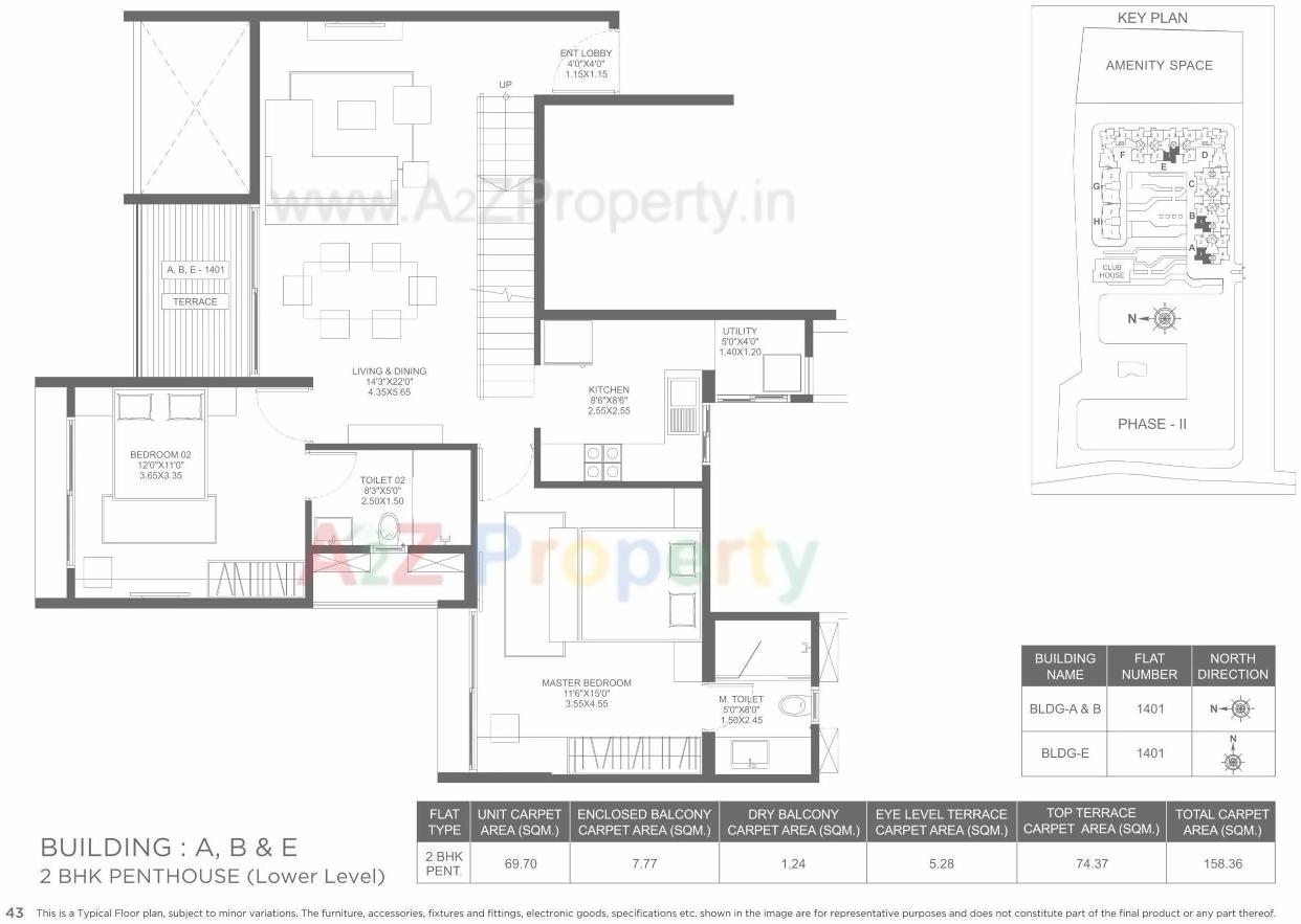 Layout of real estate project Marvel Ideal Spacio 0 located at Undri, Pune, Maharashtra