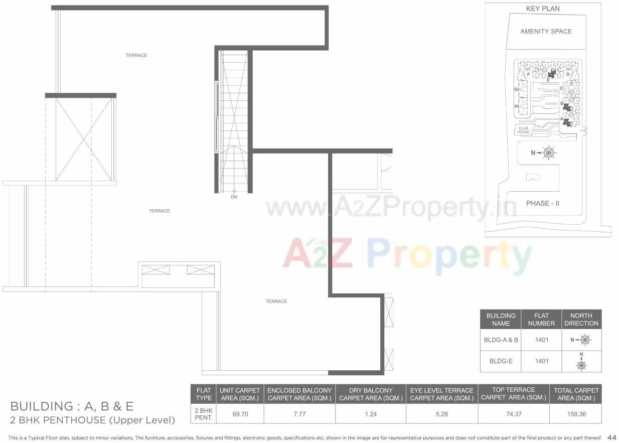 Layout of real estate project Marvel Ideal Spacio 0 located at Undri, Pune, Maharashtra