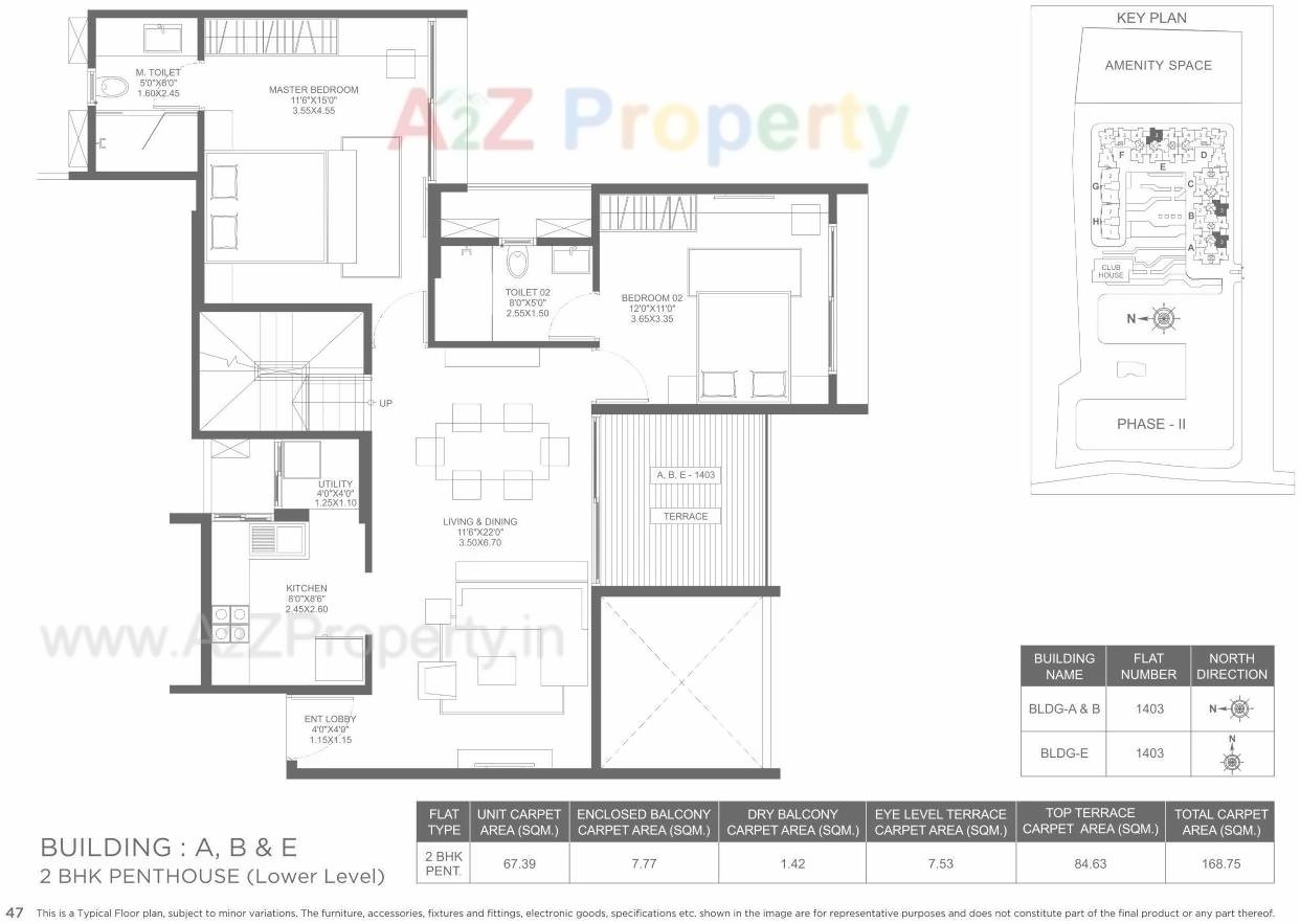 Layout of real estate project Marvel Ideal Spacio 0 located at Undri, Pune, Maharashtra