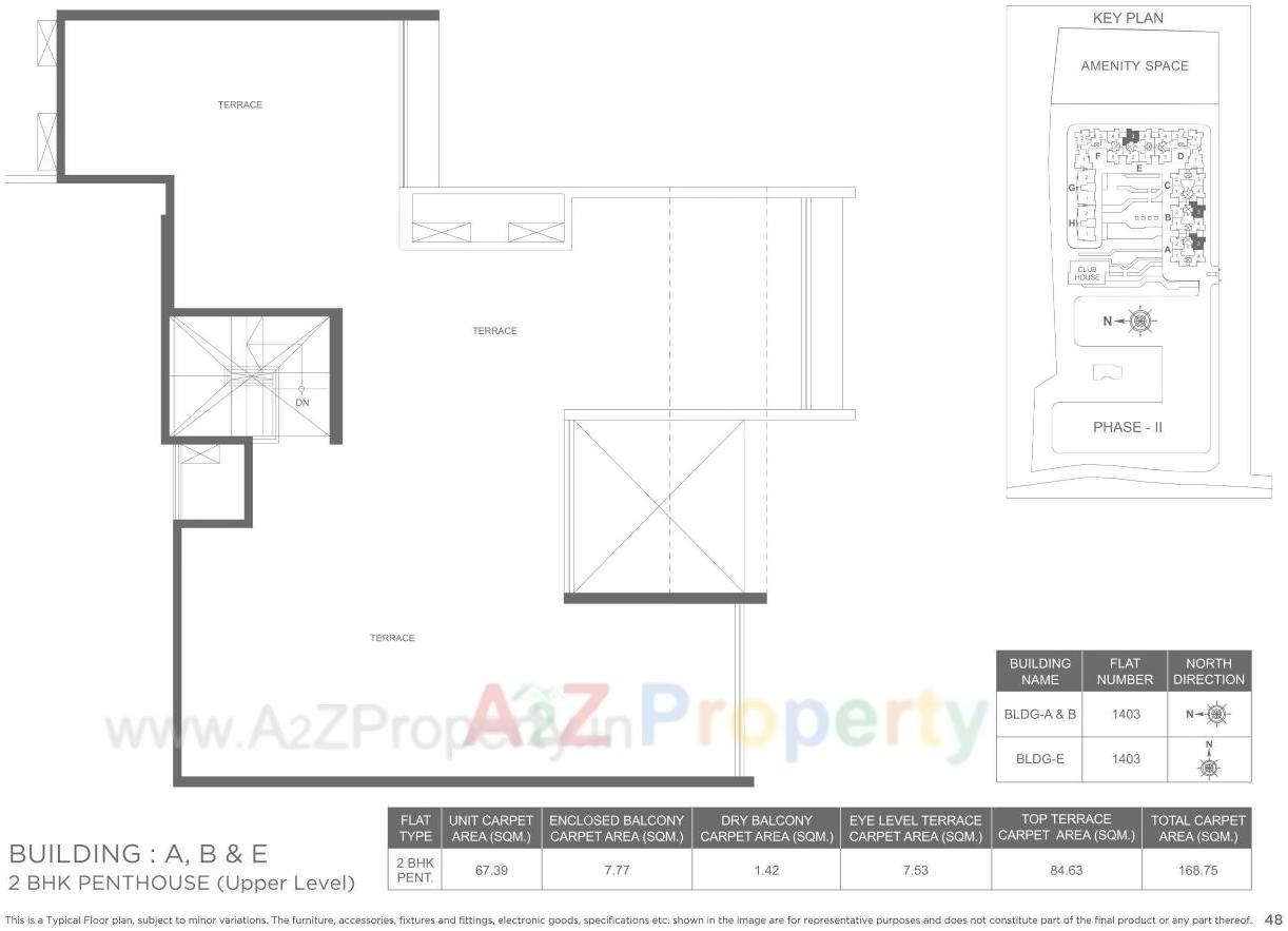 Layout of real estate project Marvel Ideal Spacio 0 located at Undri, Pune, Maharashtra
